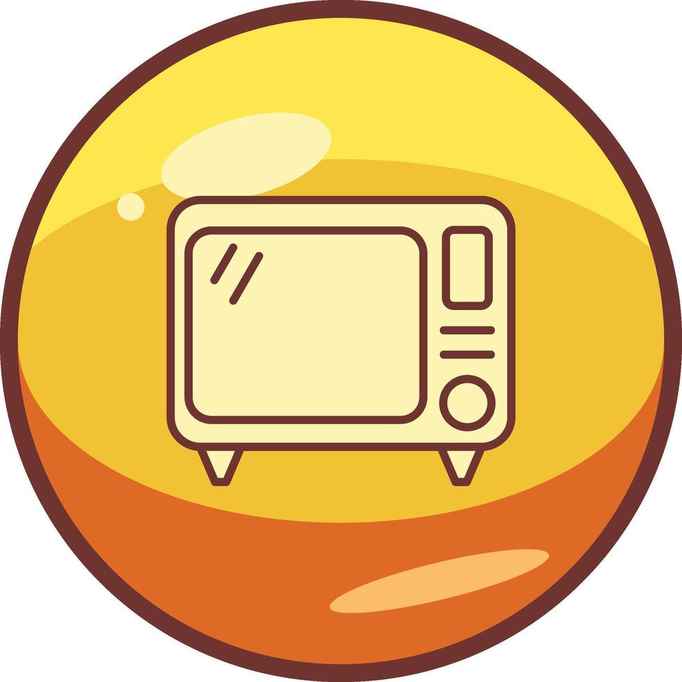 Old Tv Vector Icon