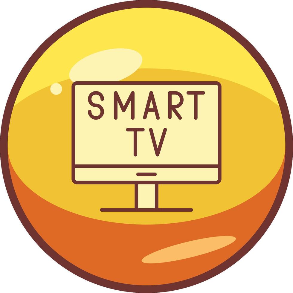 icono de vector de smart tv