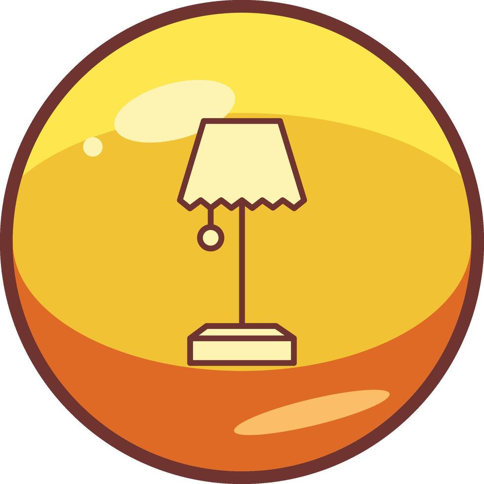 Table Lamp Vector Icon