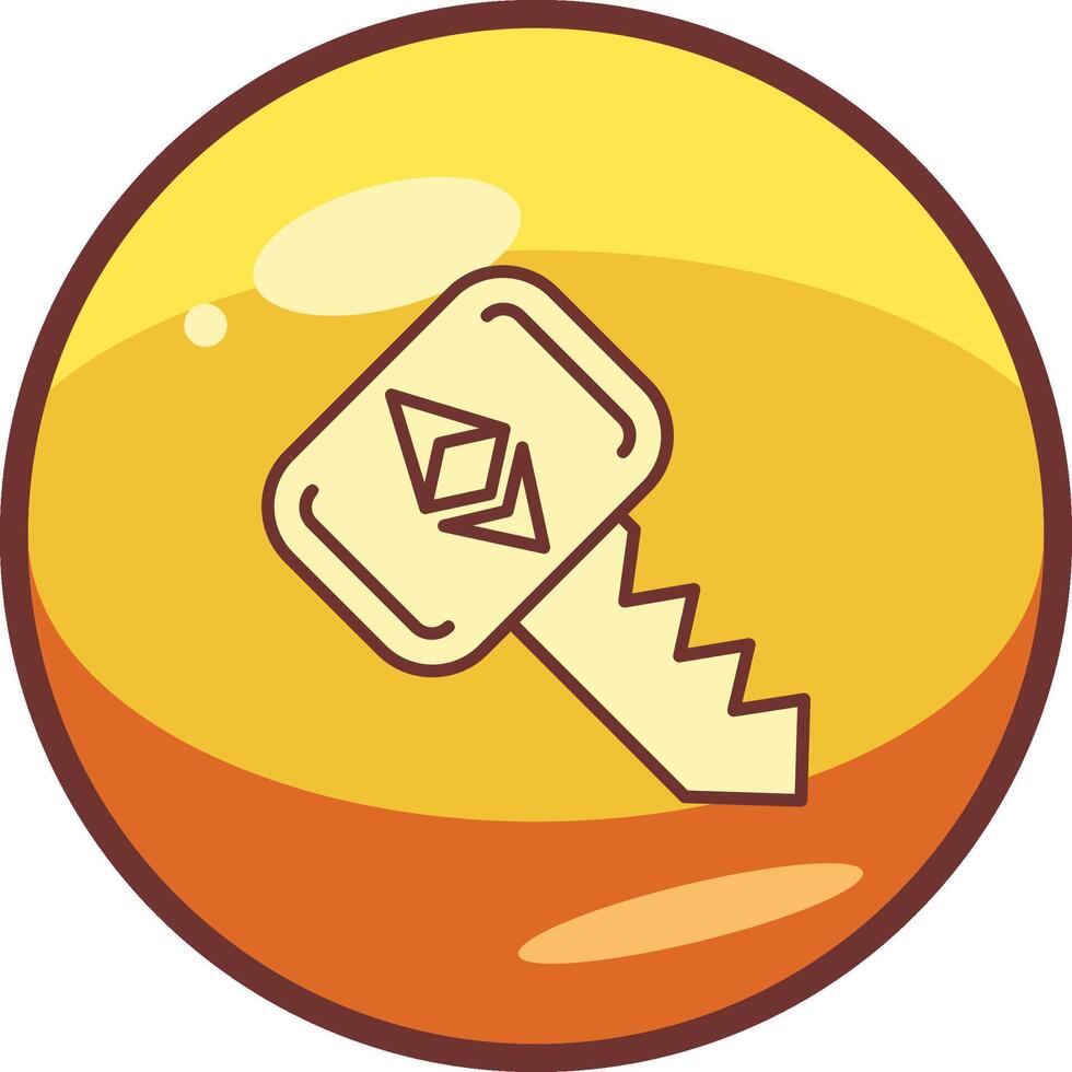 Ethereum Key Vector Icon