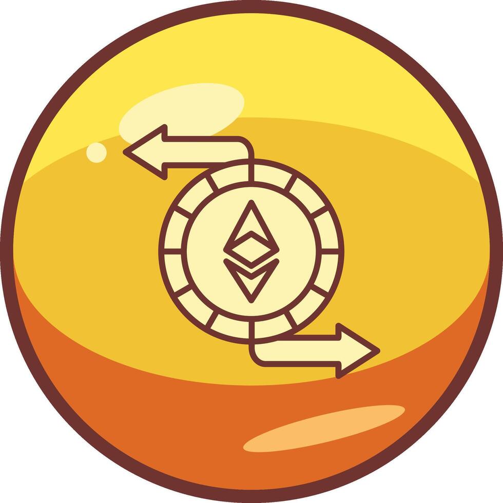 Ethereum Exchange Vector Icon
