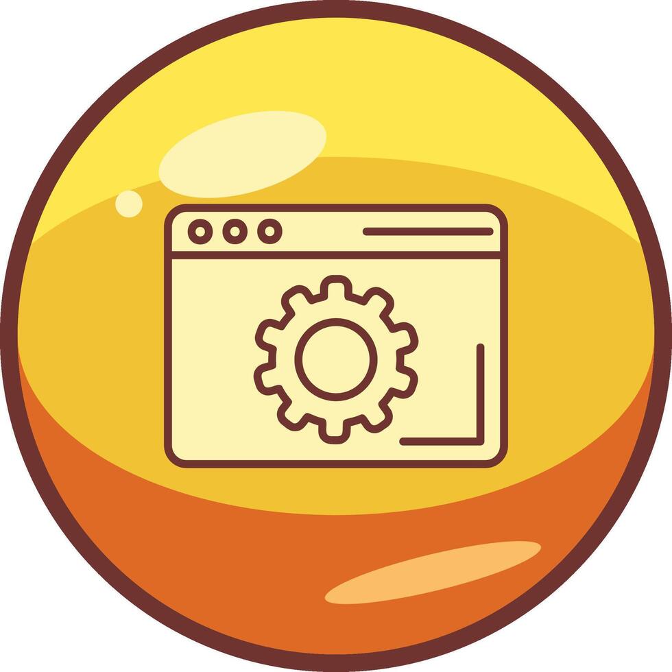 Browser Setting Vector Icon