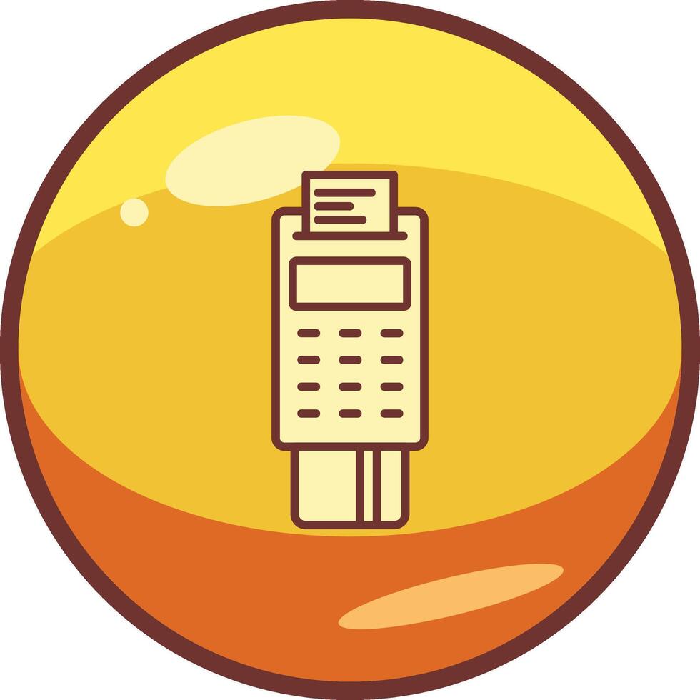Pos Terminal Vector Icon
