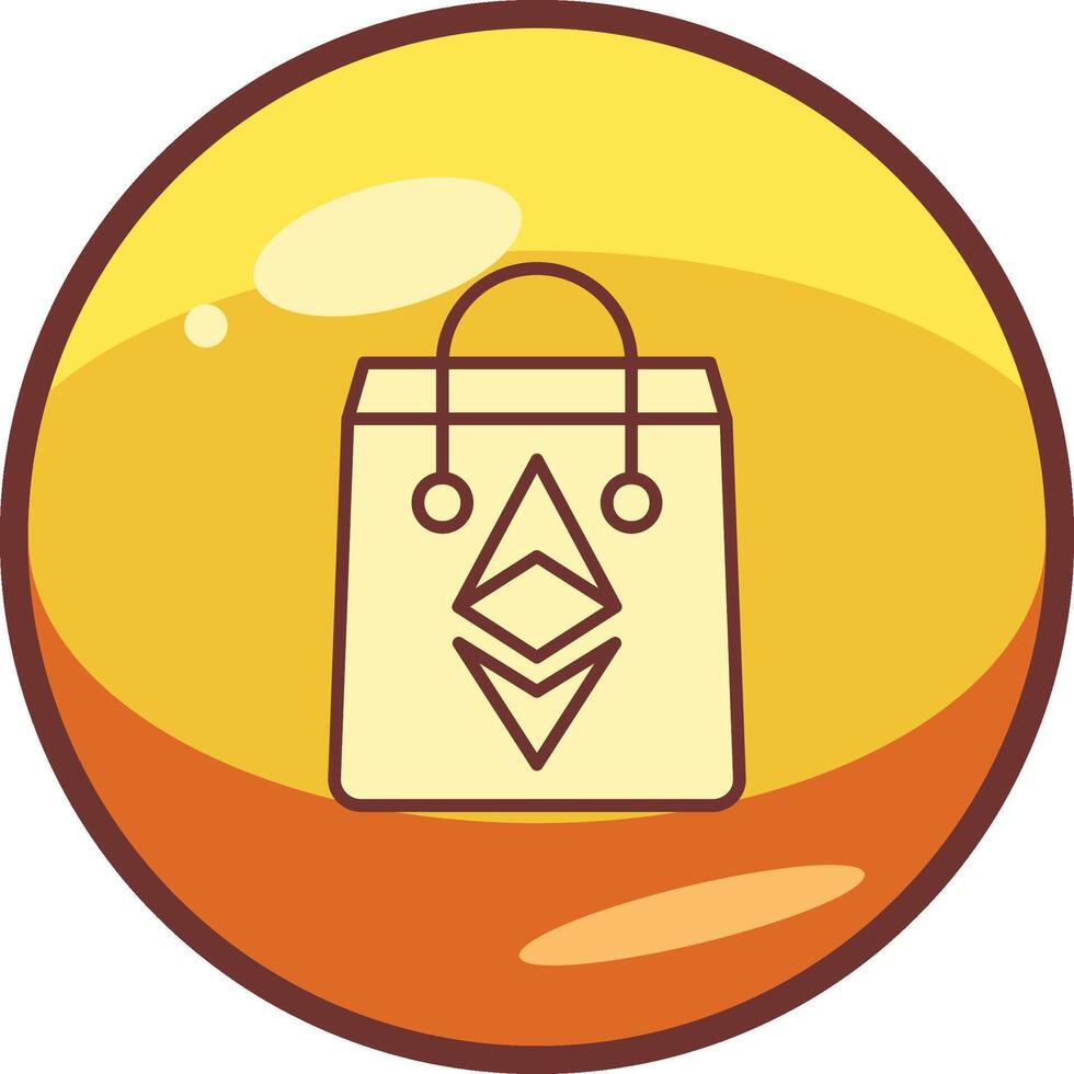 Ethereum Bag Vector Icon