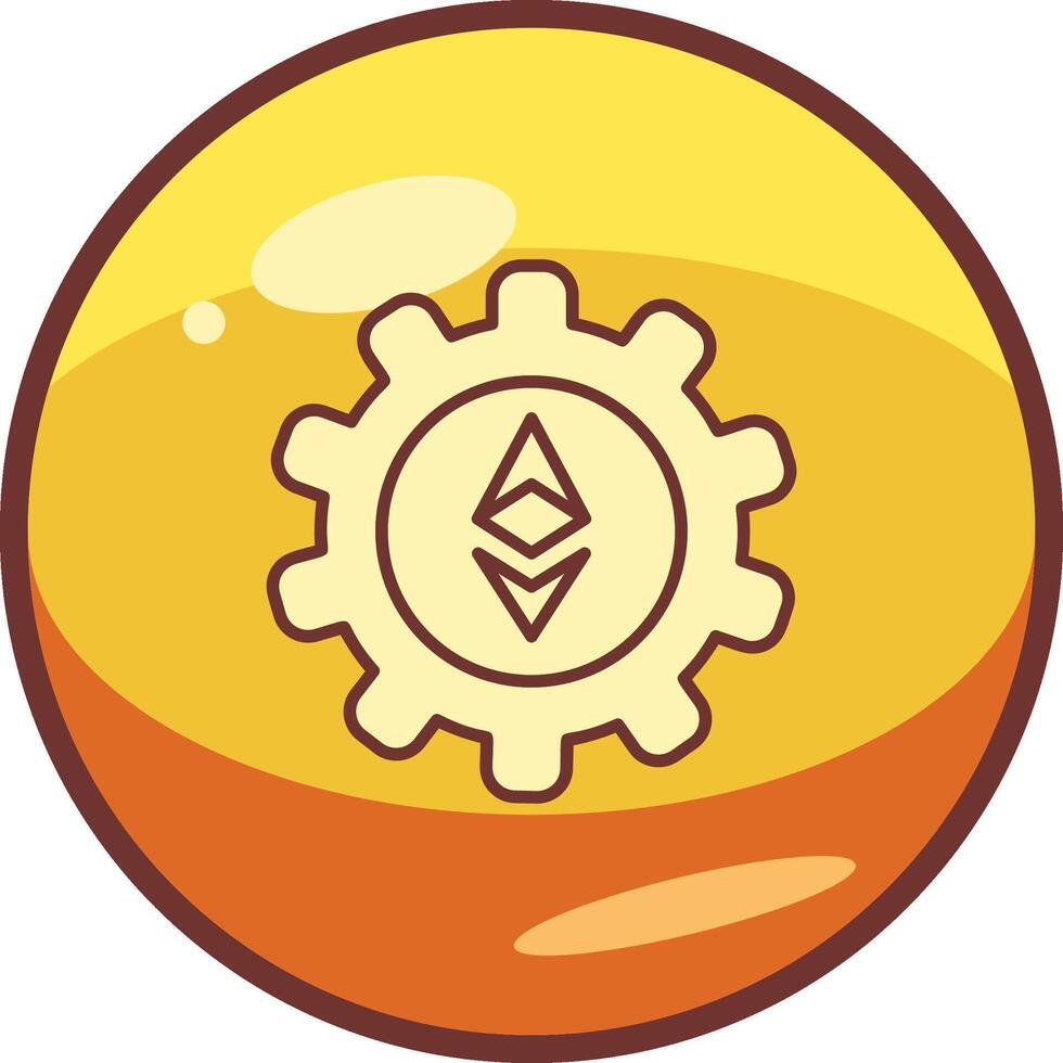 Ethereum Setting Vector Icon