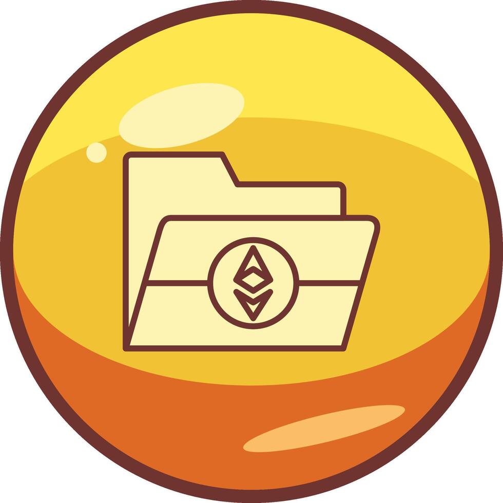Ethereum Folder Vector Icon