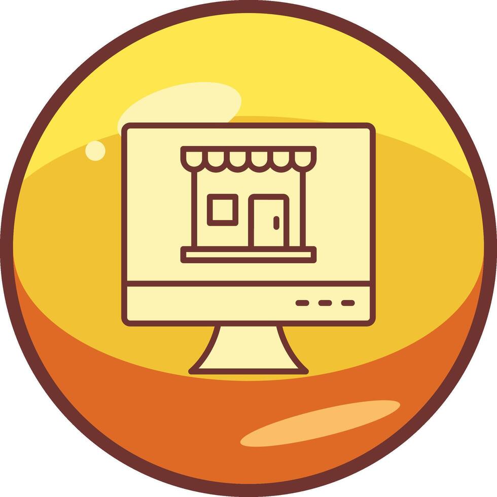 Online Shop Vector Icon