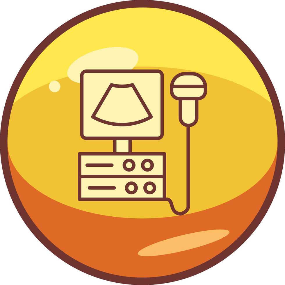 Ultrasound Machine Vector Icon