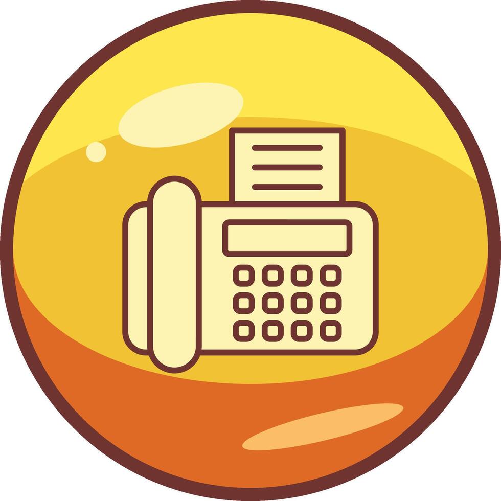 Fax Machine Vector Icon