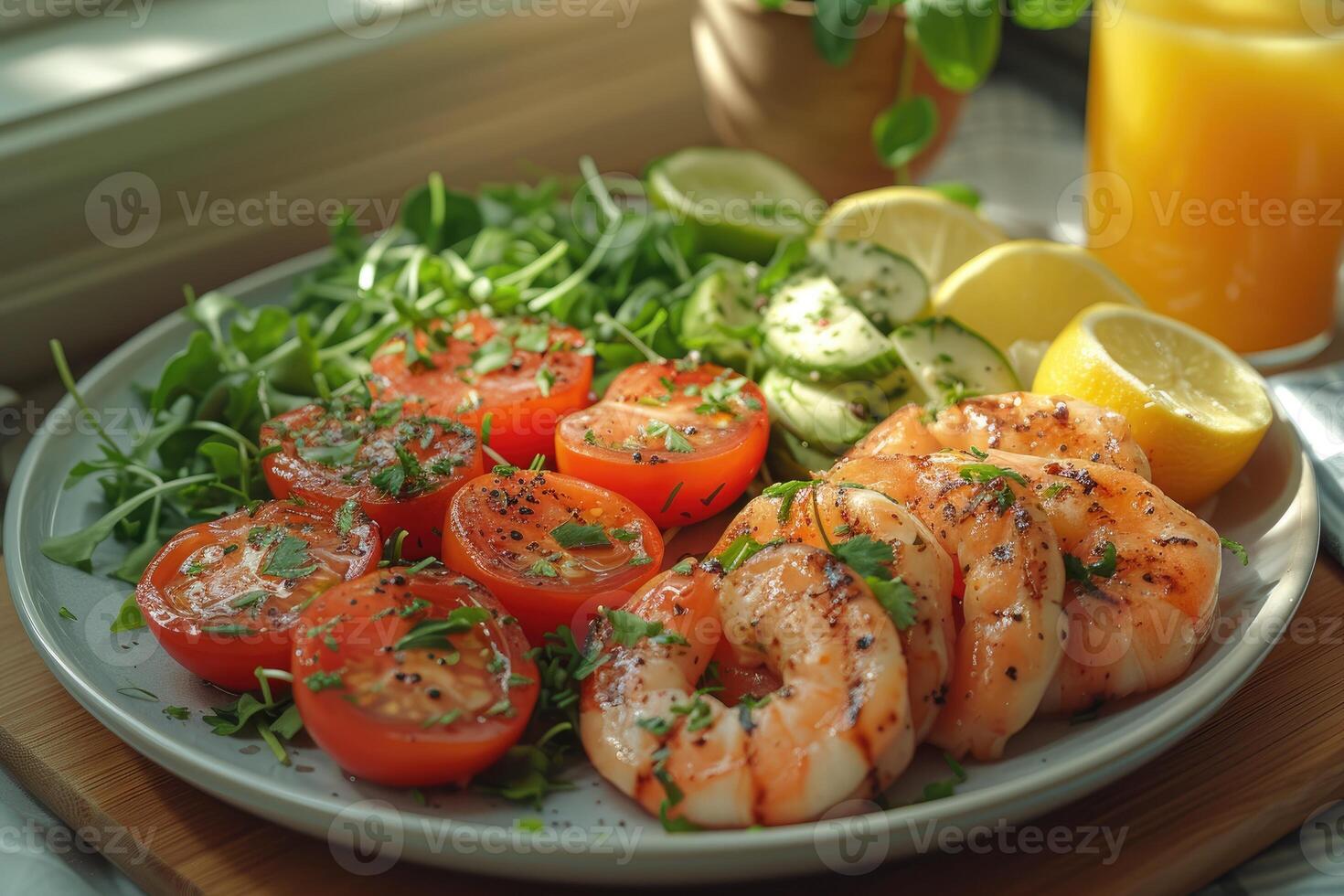 ai generado comida en el cocina mesa a enviar en social medios de comunicación profesional publicidad comida fotografía foto