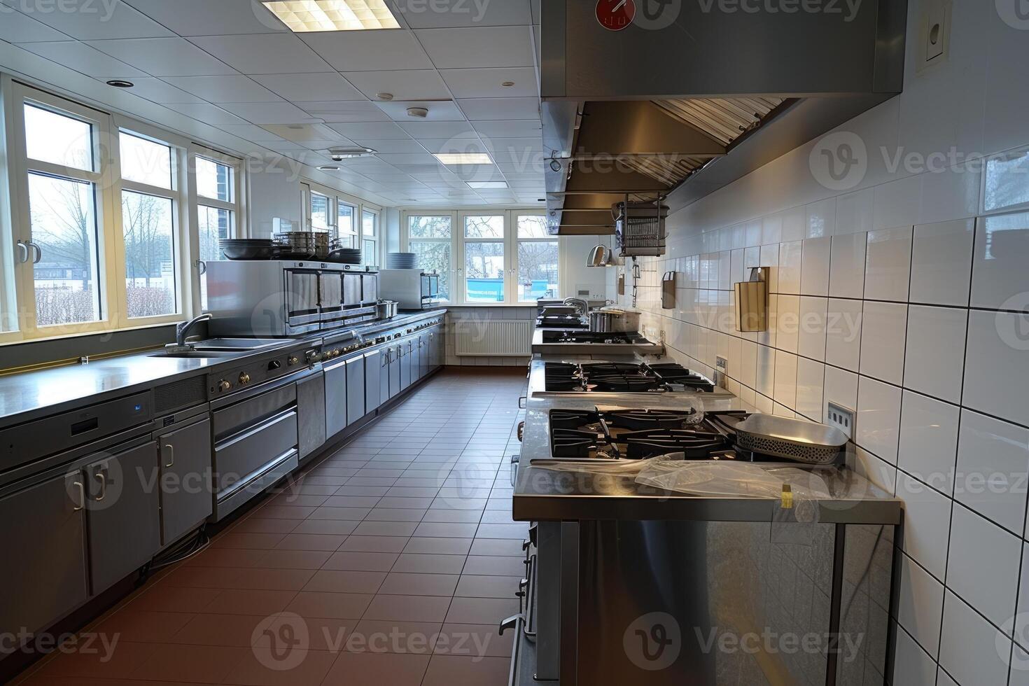 AI generated open space kitchen ideas professional advertising photography photo