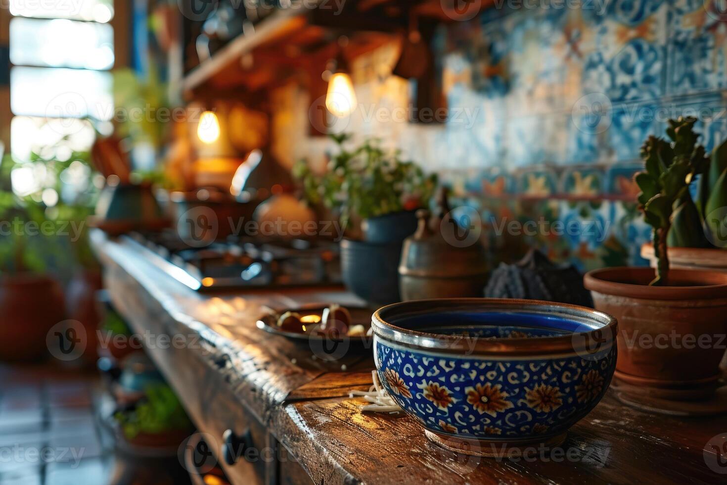 AI generated daily activity in the kitchen professional advertising food photography photo
