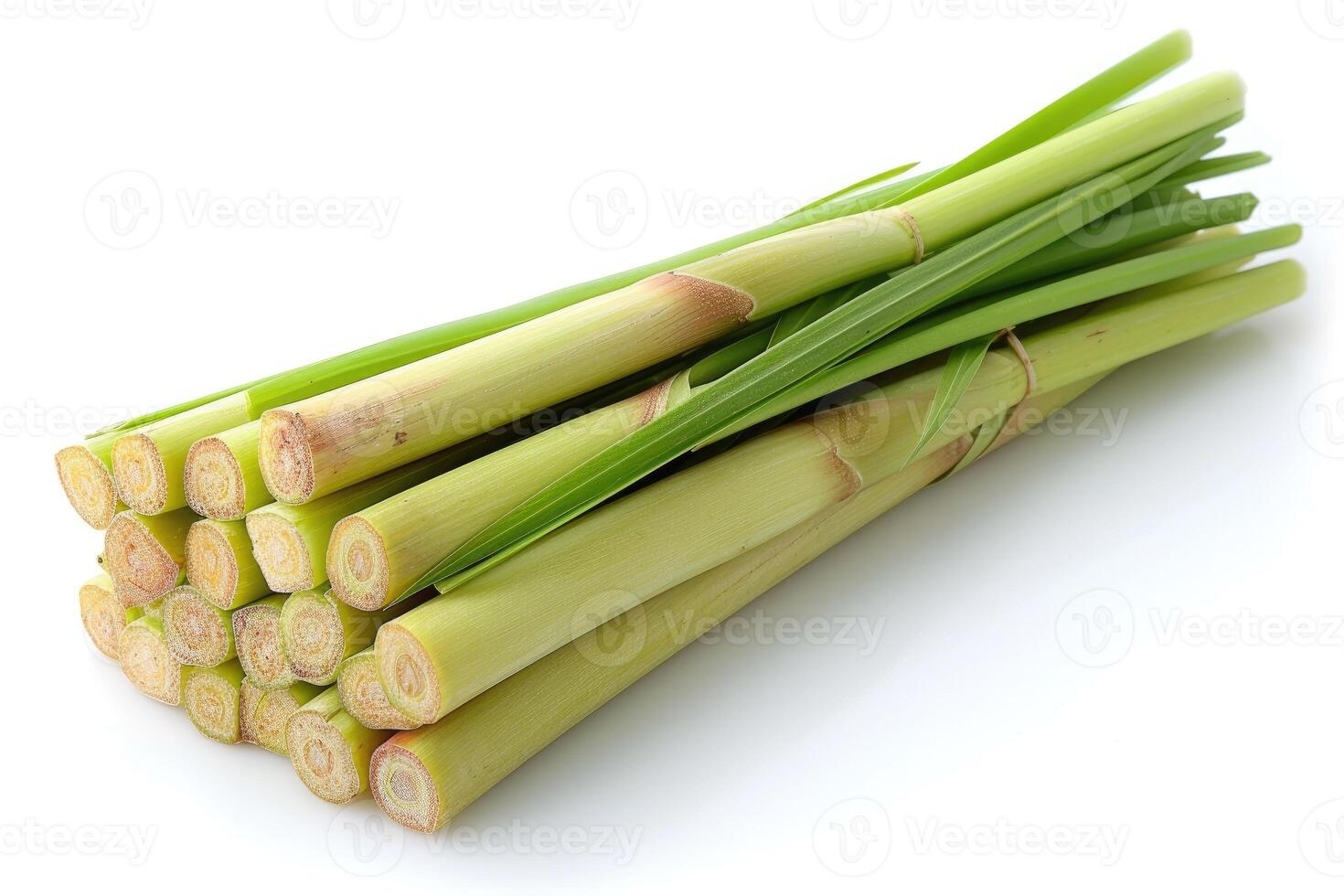 AI generated lemongrass isolated kitchen table professional advertising food photography photo