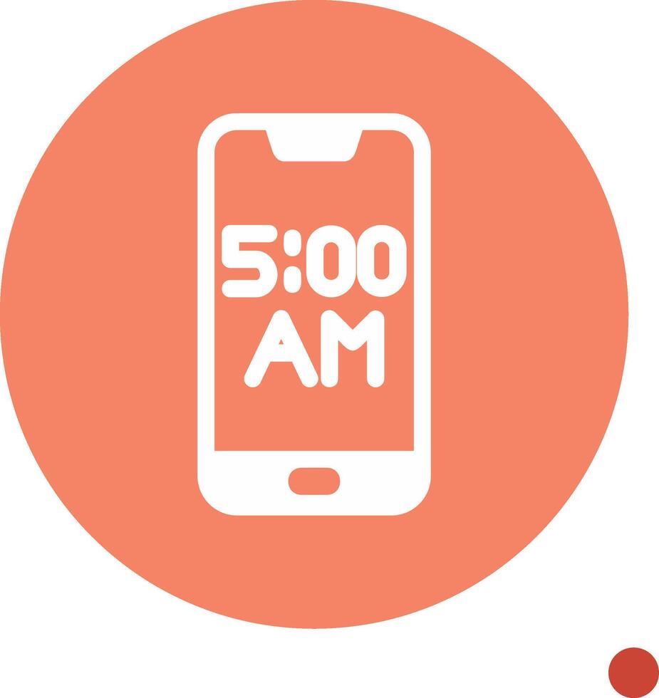 Smartphone Alarm Vector Icon