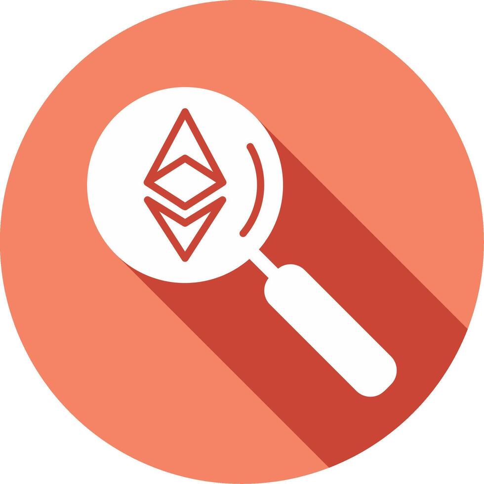 ethereum buscar vector icono