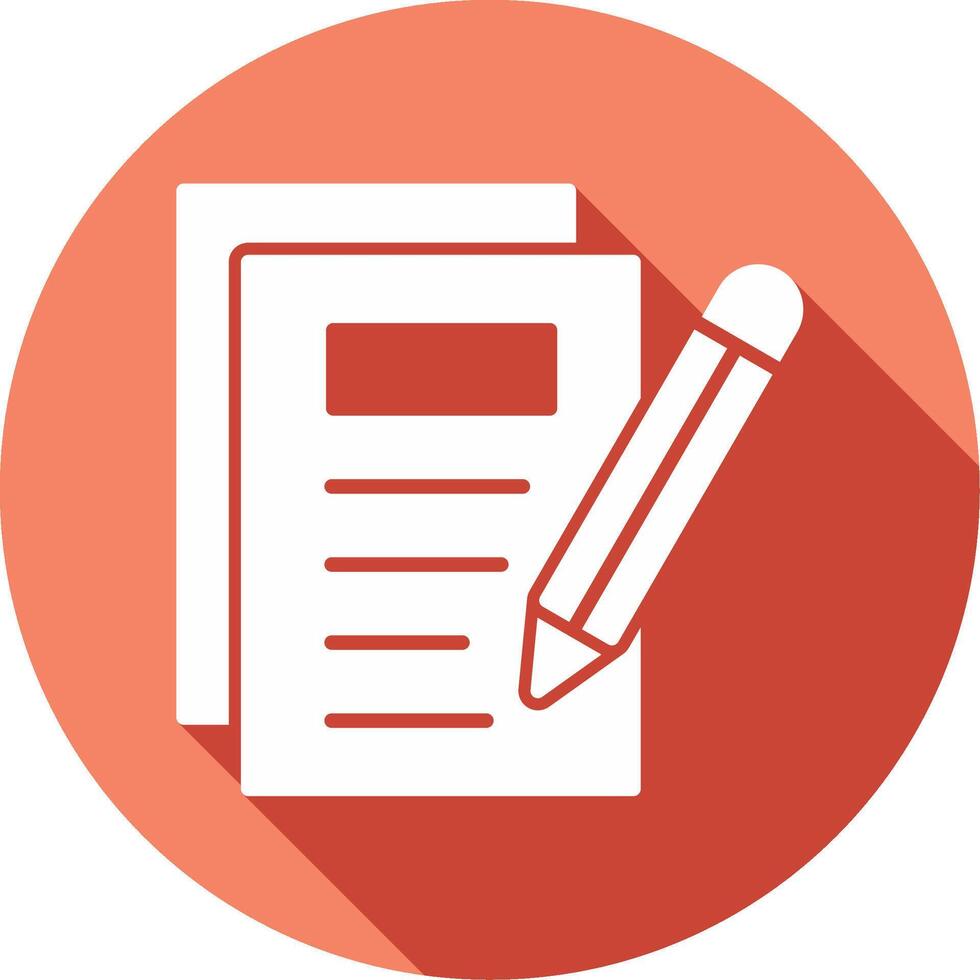 Notes Writing Vector Icon