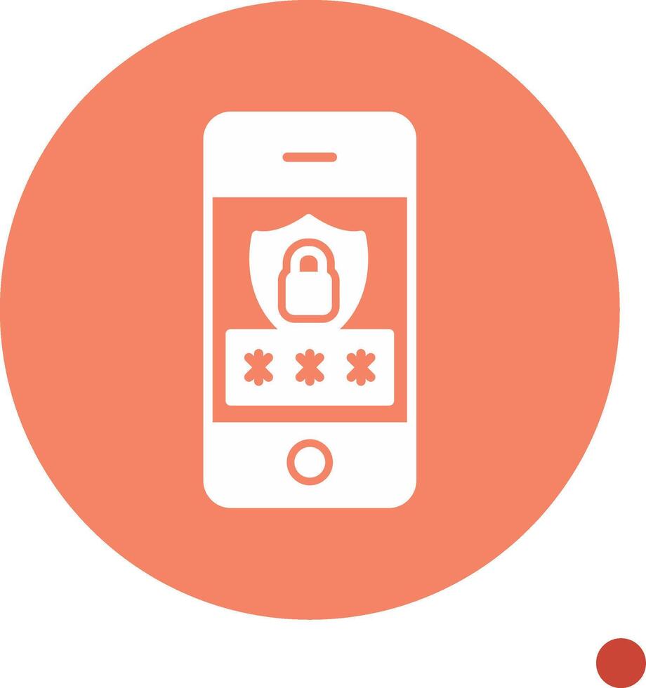 Mobile Security Vector Icon