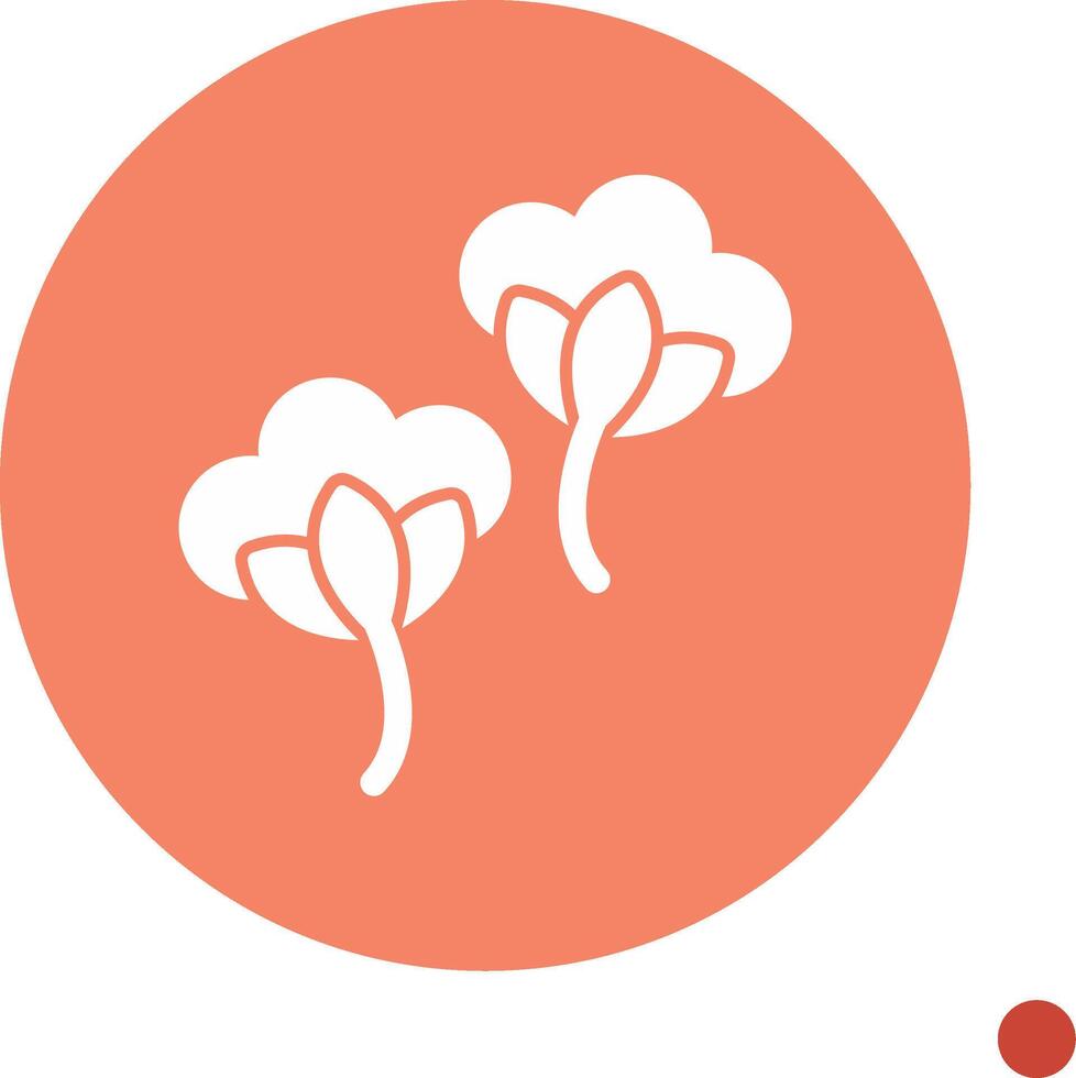 Cotton Flowers Vector Icon