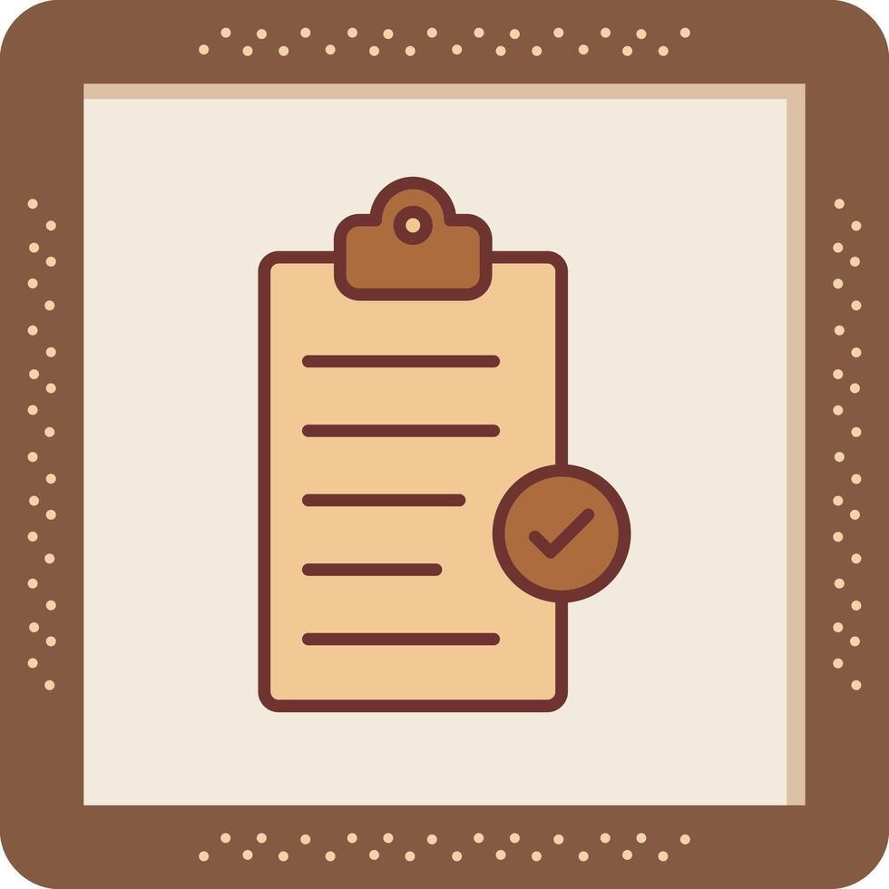 Clipboard Completed Vector Icon