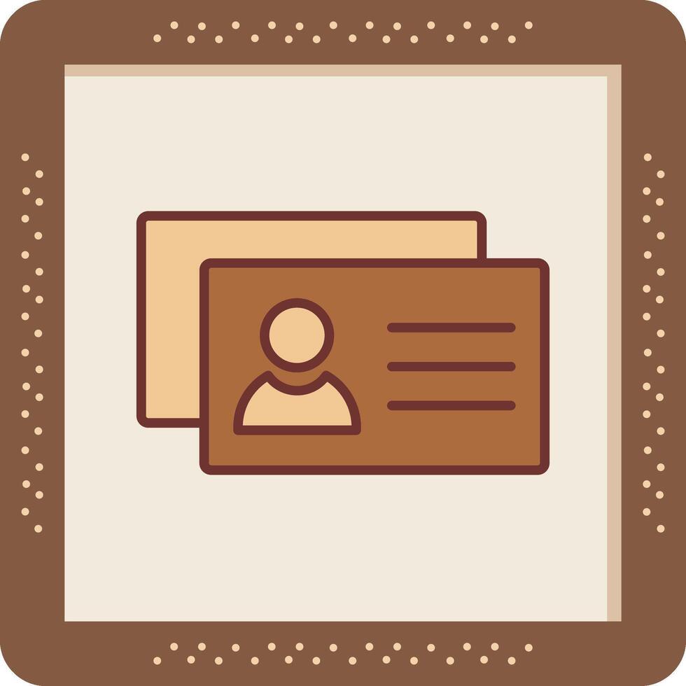 icono de vector de tarjetas de visita