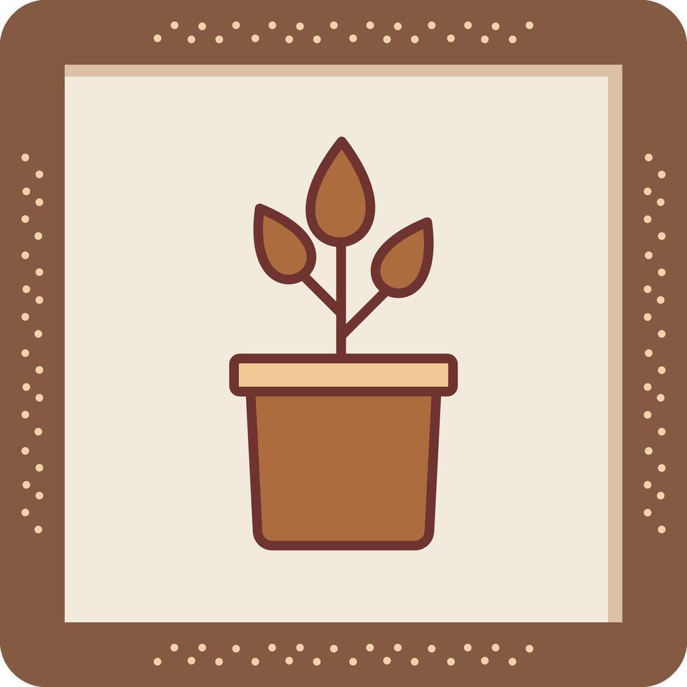 Plant Pot Vector Icon