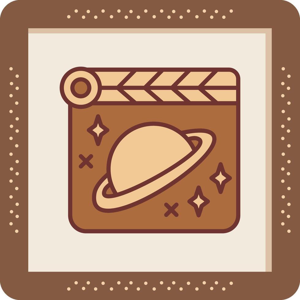 Space Film Vector Icon