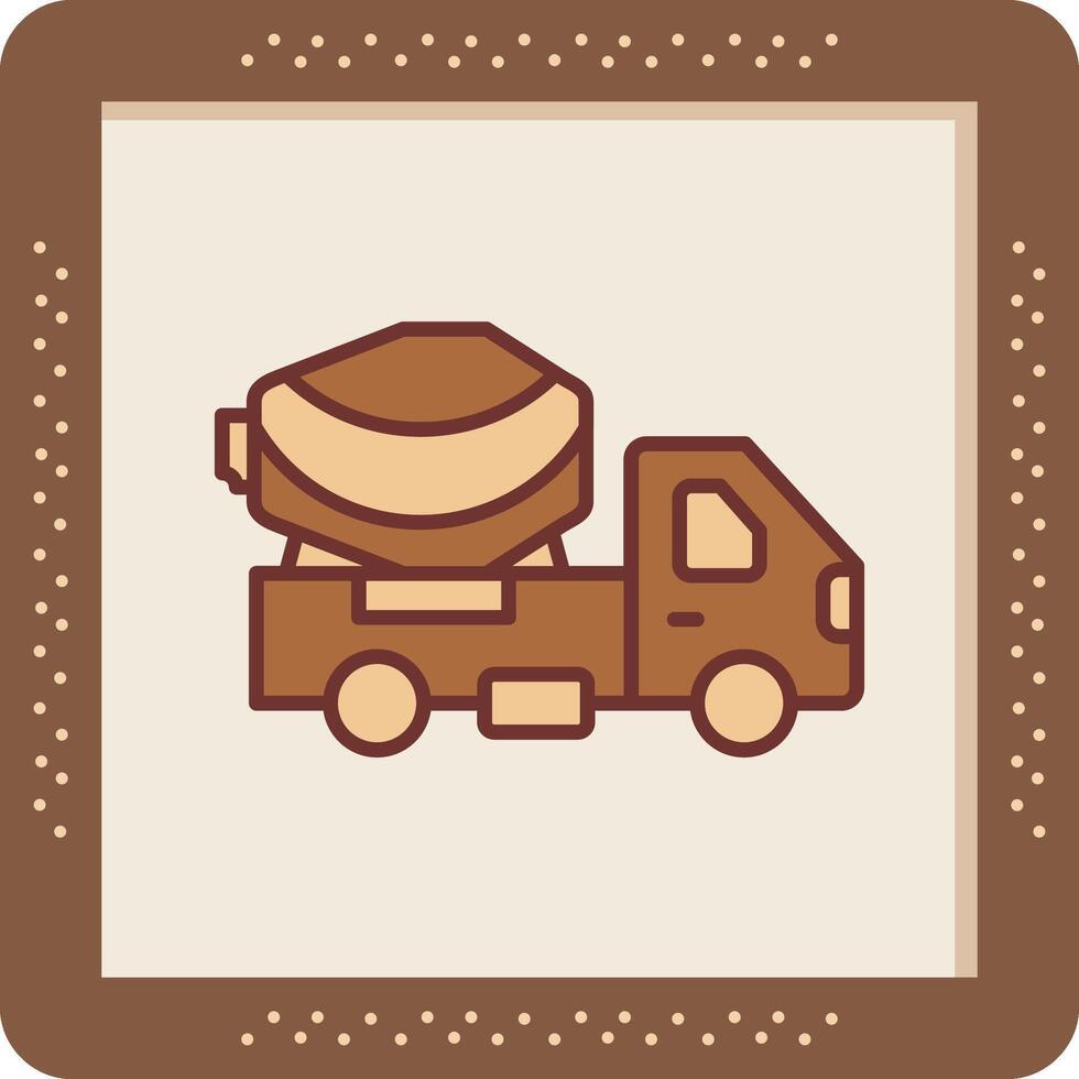 Cement Truck Vector Icon