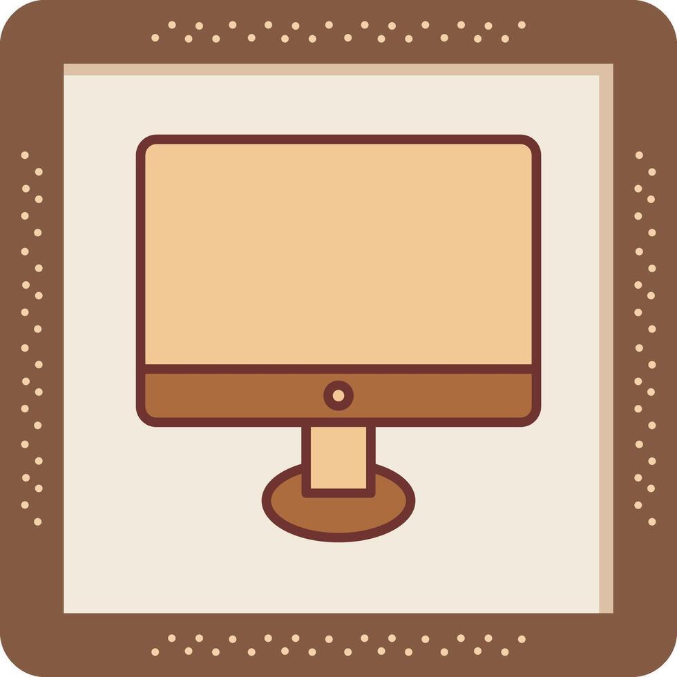 Moniter Screen Vector Icon