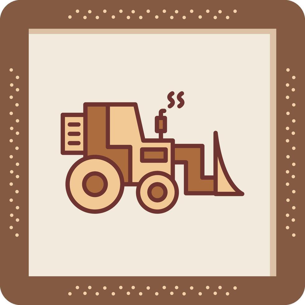 Bulldozer Vector Icon