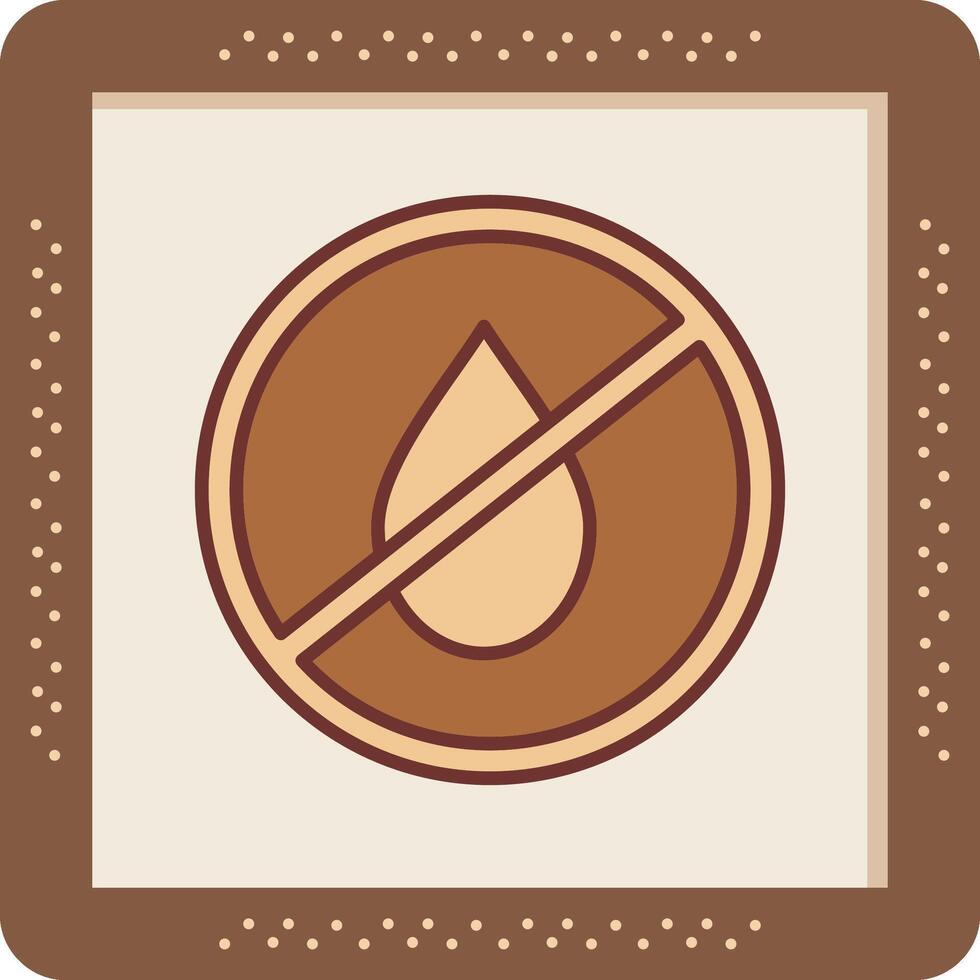 No Water Vector Icon