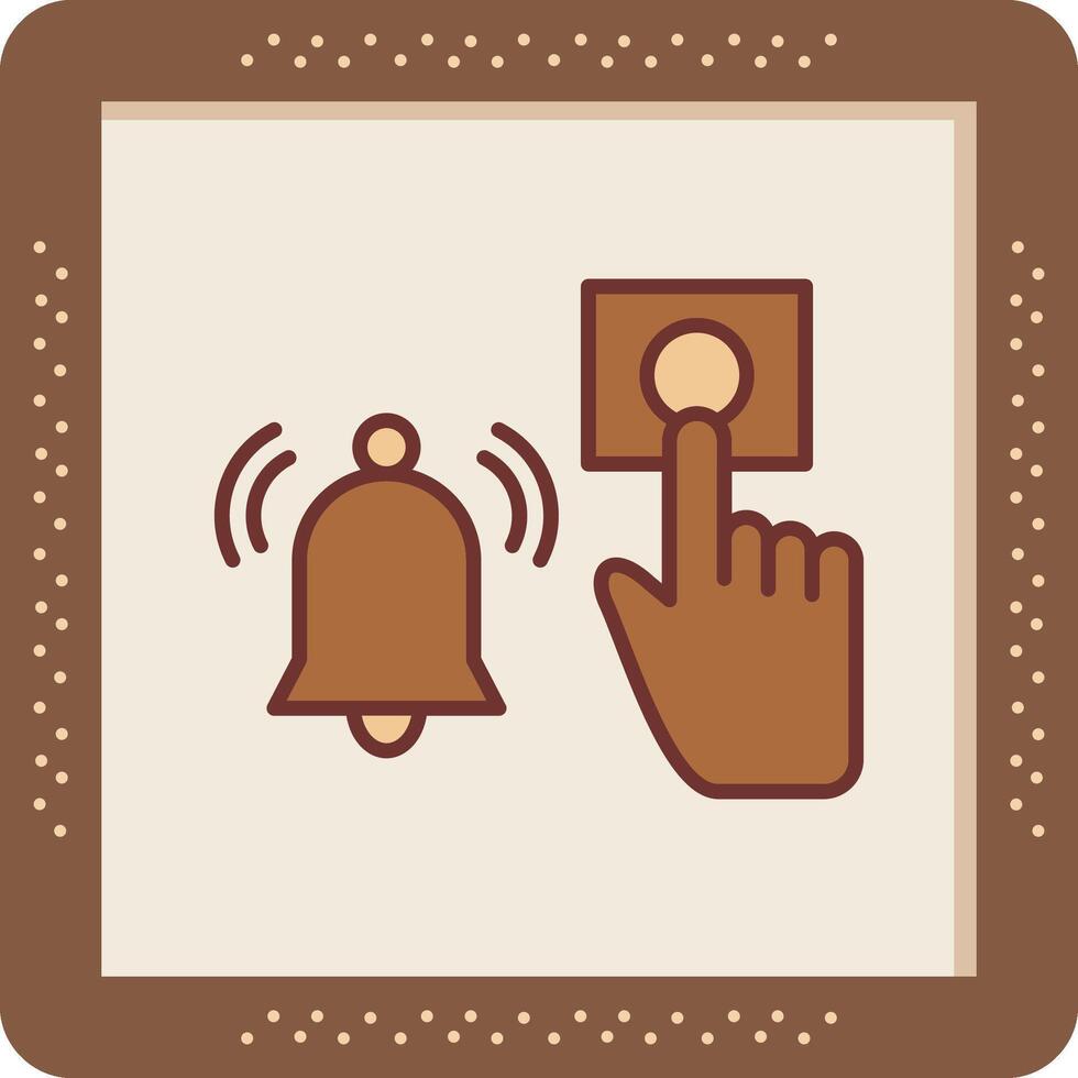 Emergency Alarm Button Vector Icon