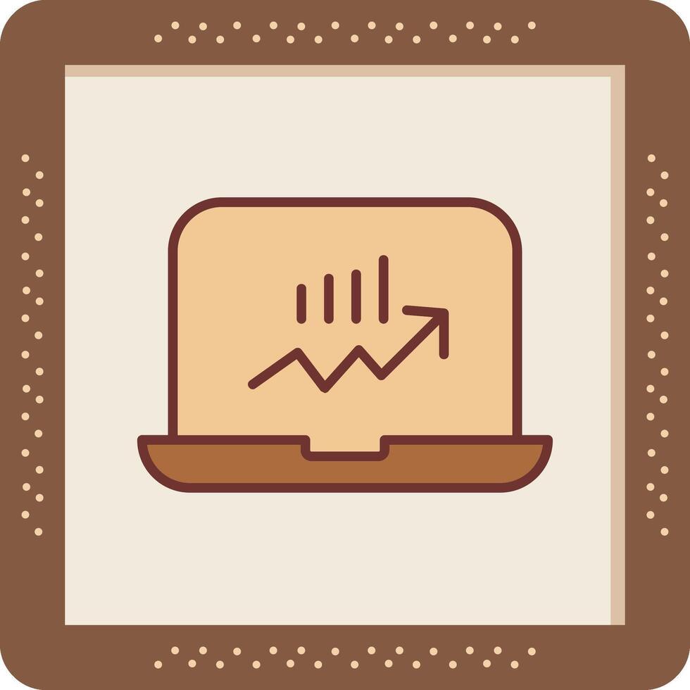 Stocks Monitoring Vector Icon