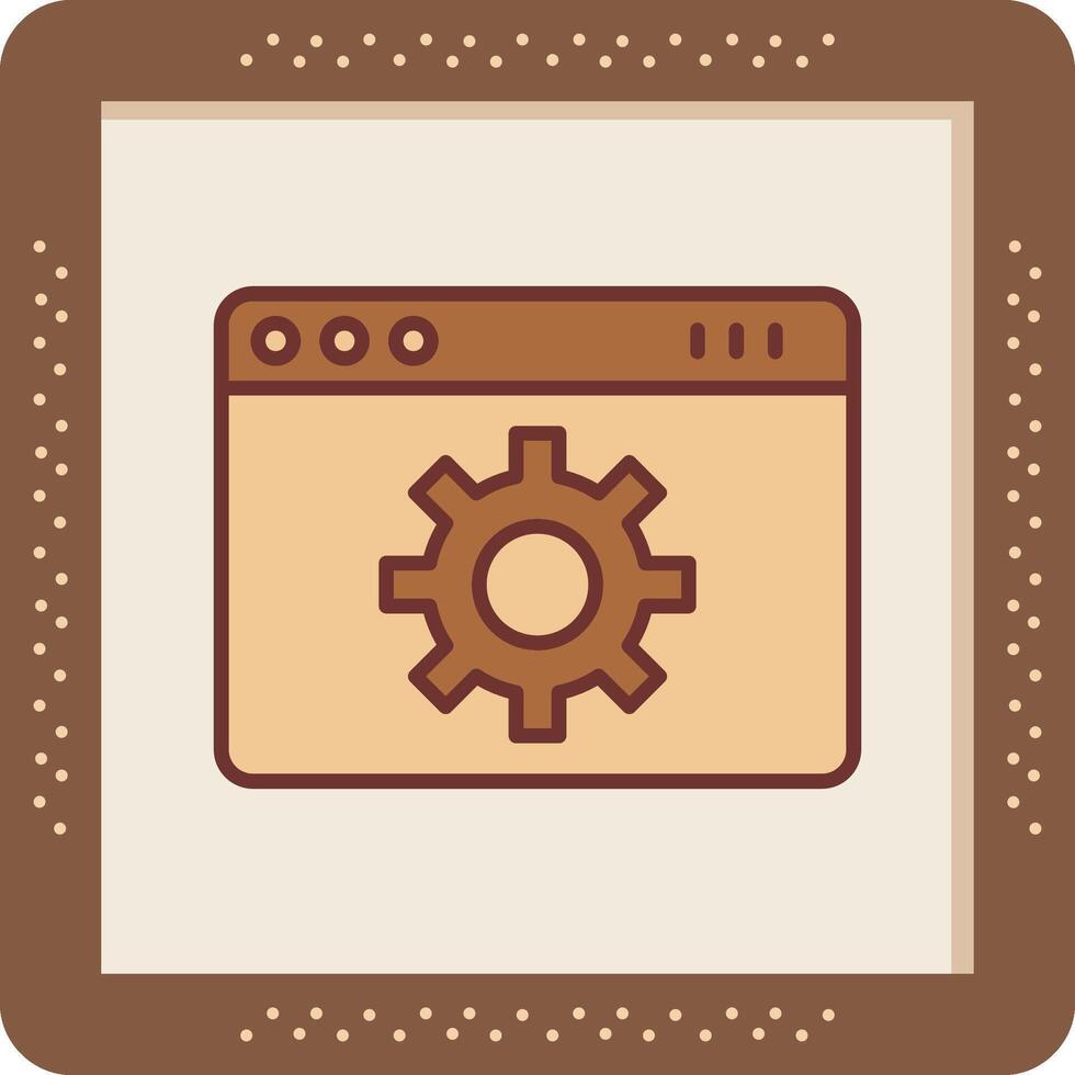 Web Page Setting Vector Icon