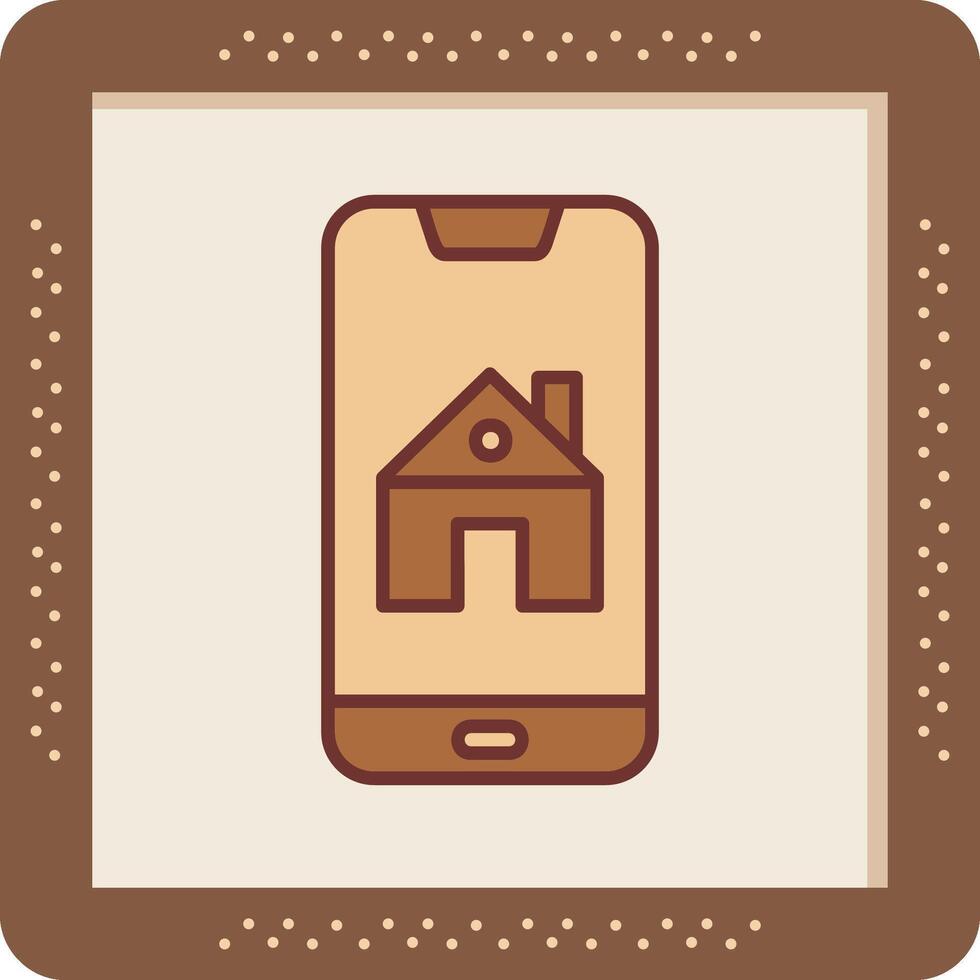 Smartphone House Control Vector Icon