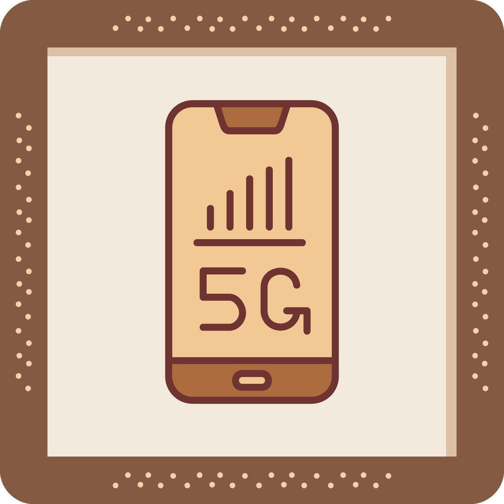 5g teléfono inteligente vector icono