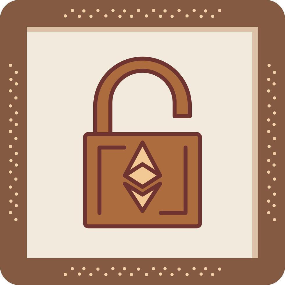 Ethereum UnLock Vector Icon