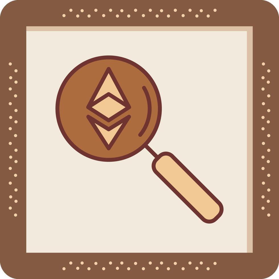 Ethereum Search Vector Icon