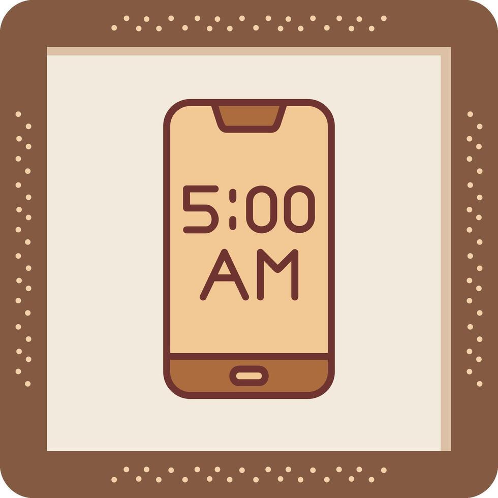 Smartphone Alarm Vector Icon