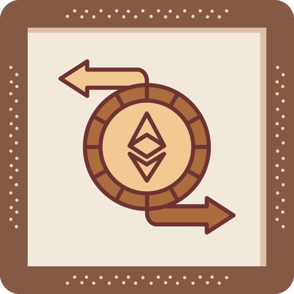 Ethereum Exchange Vector Icon