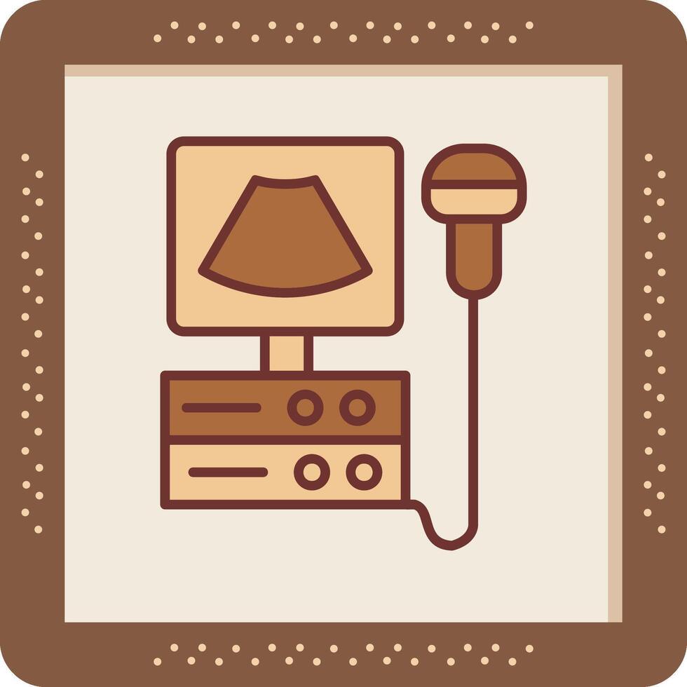 Ultrasound Machine Vector Icon