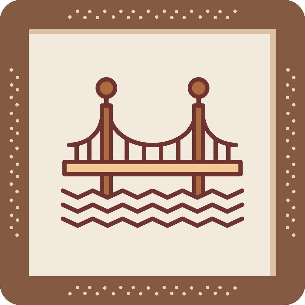 icono de vector de puente