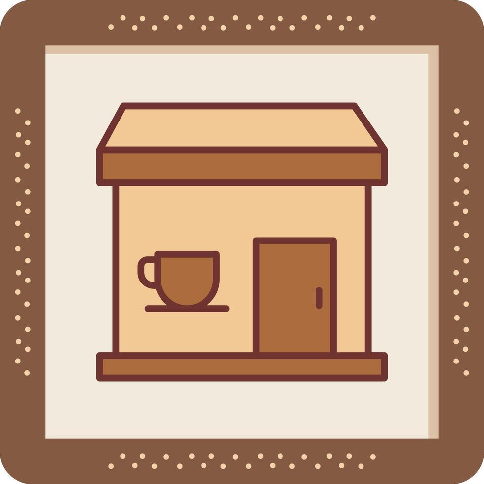 icono de vector de cafetería