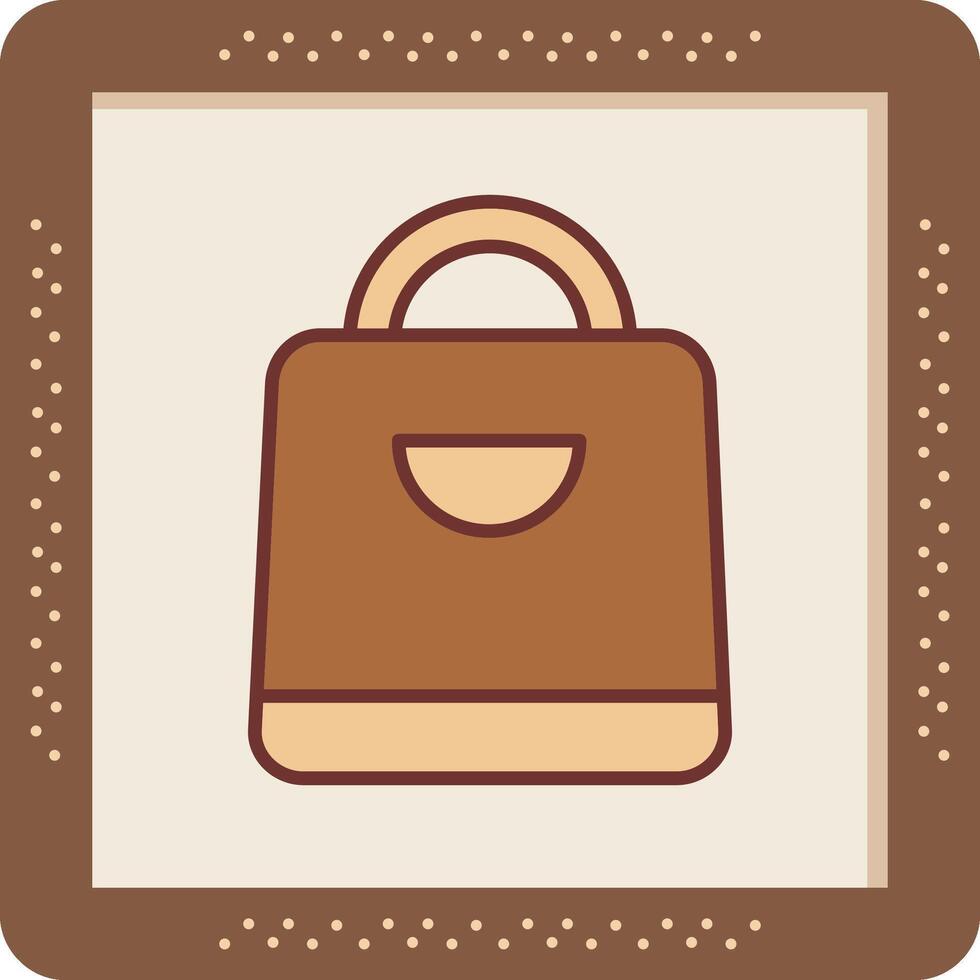 icono de vector de bolsa de compras