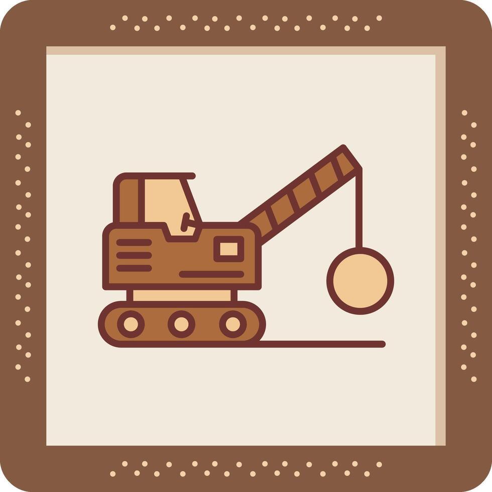 Demolition Truck Vector Icon