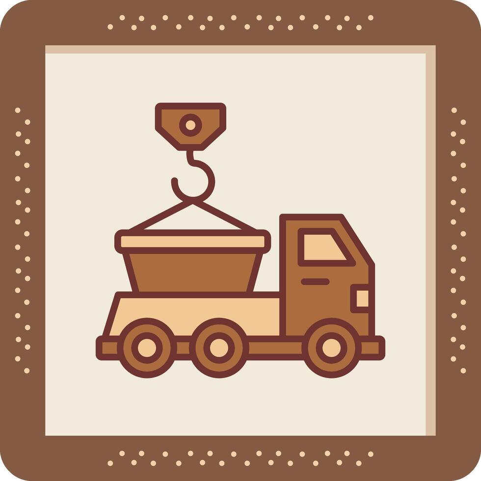 Skip Truck Vector Icon