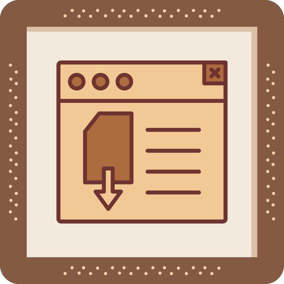 Page Download Vector Icon