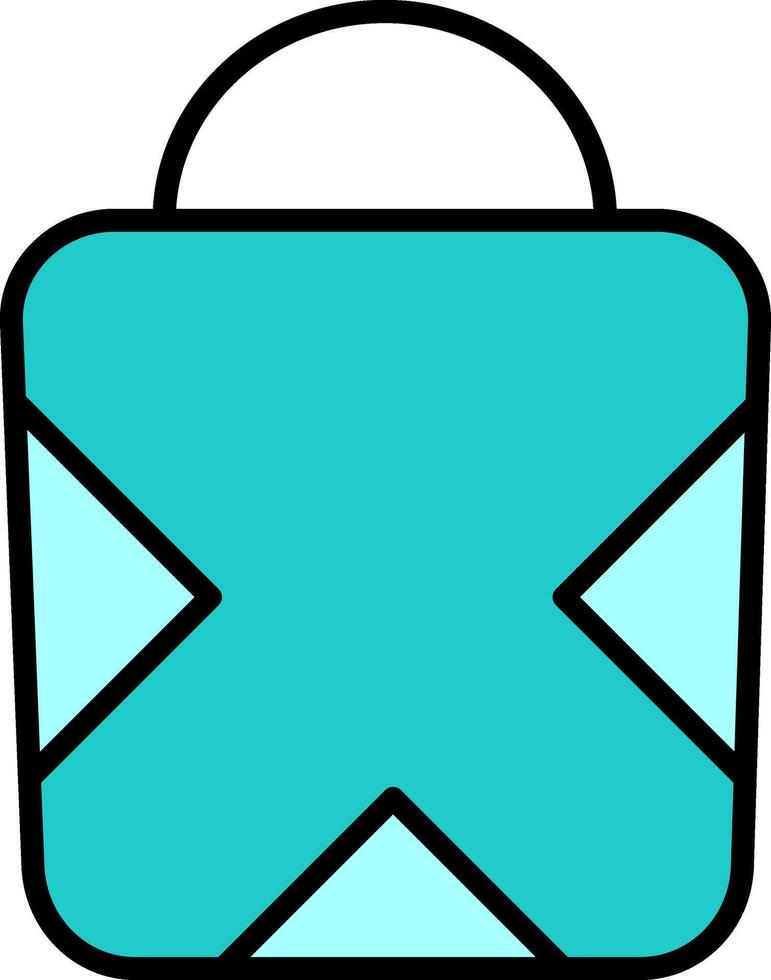 icono de vector de bolsa de compras