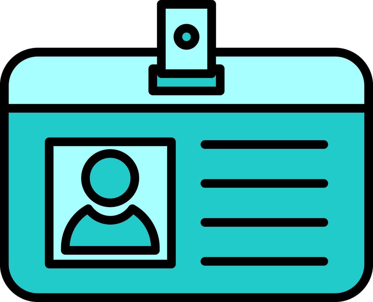 Identification Card Vector Icon