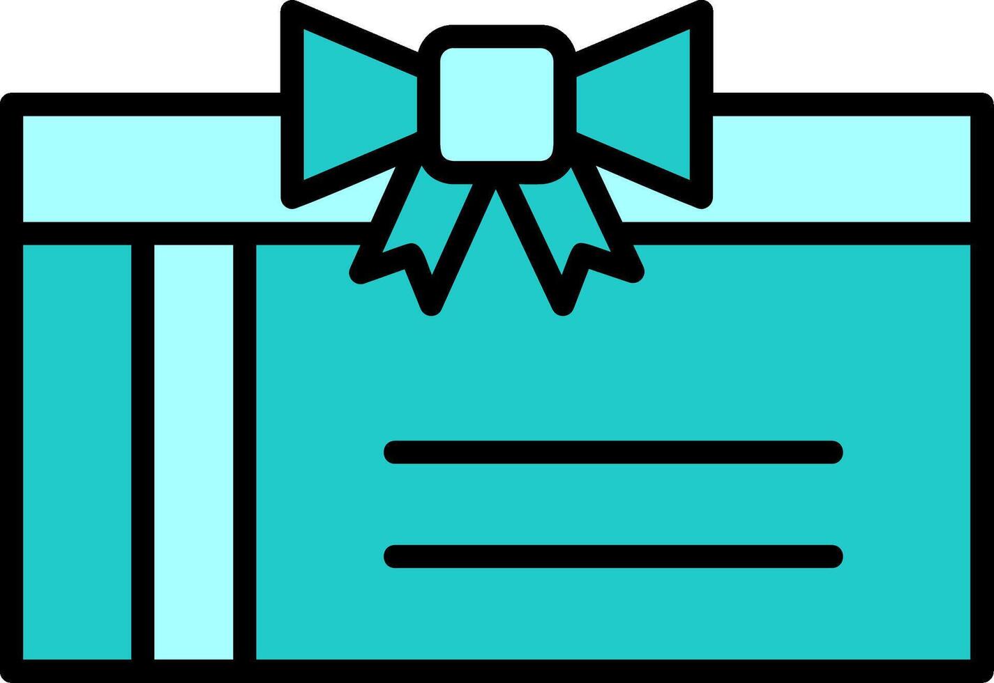 icono de vector de tarjeta de regalo