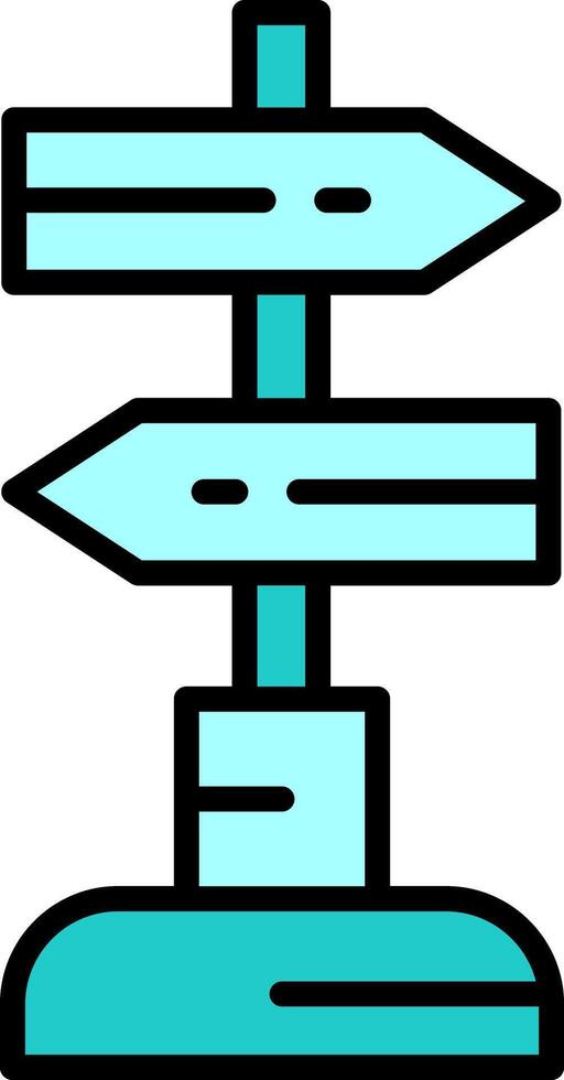 Sign Post Vector Icon